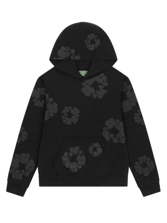 Denim Tears Mono Wreath Hoodie 'Black'
